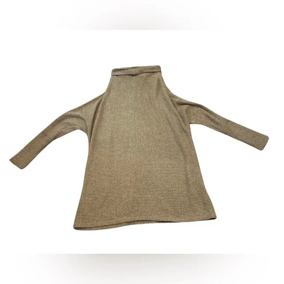 We the Free/Free People Oversized Turtleneck Lightweight Sweater Top | S | Olive - Picture 2 of 4